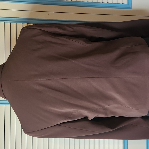 Norton McNaughton Dark Brown Zippered Blazer - Picture 9 of 11